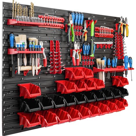 Pannello portautensili 117x78 cm, scaffale per officina/garage (1/5)
