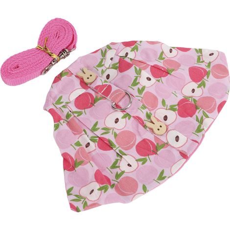 Harnais et laisse pour lapins, ensemble de corde de traction respirante et mignonne pour cochons d'Inde et hérissons. (1/5)