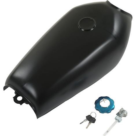 Réservoir de carburant pour moto, 2,4 gallons, 9l, peinture photopolymérisée, remplacement d'essence pour CG125, noir mat (1/5)