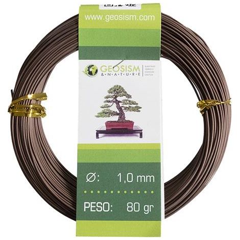 Filo di alluminio ramato (alluminio-ramato) Geotools 1,0 mm per bonsai, 80 gr