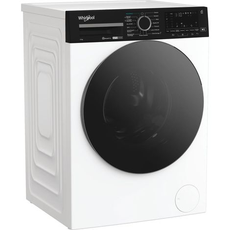 Whirlpool FRONT LOADER STD, Capacità 12kg, classe A -10%, bianco, Autodose, vapore, porta nera, Wi-Fi (1/5)