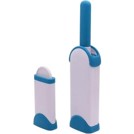 Brosse anti-poils - MTEVOTX - Nettoyage facile - Ramasse et enlève les poils - Multi-surfaces (bleu)