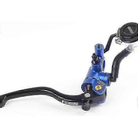 17,5 rcs Pompe de frein et d'embrayage Maître-cylindre Levier de guidon de moto Embrayage hydraulique Moteur de course pour 22 mm Honda Yamaha Suzuki (Bleu à droite) (1/5)