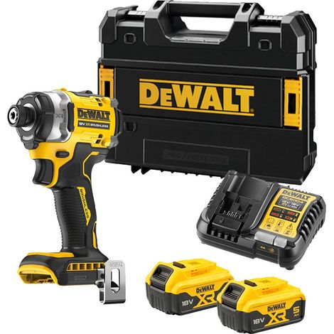 DeWalt DCF860P2-QW Atornillador de Impacto 18V XR con 2 Baterías 5,0 Ah y Maletín (1/4)