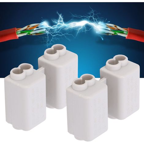 2Pcs Bloc de Jonction en T Haute Puissance 400V 60A, Diviseur Principal 2 Positions ZK1306 (1/5)