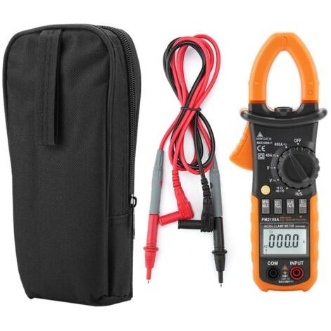RHG Pince multimètre numérique AC/DC PEAKMETER PM2108A, multimètre numérique à Pince multimètre numérique avec Protection Contre Les surcharges et Indication de Batterie Faible. (1/5)