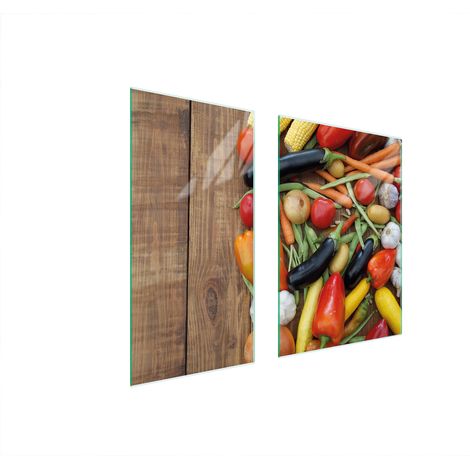 PIASTRA PROTETTIVA IN VETRO 75x52 VERDURE (1/5)