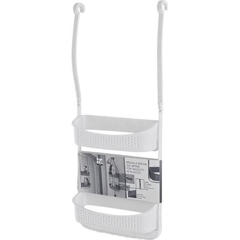 Estante de ducha Fox blanco con 2 estantes