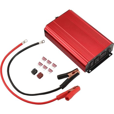 Tragbarer 12V auf 110V Wechselstrom 60Hz Sinuswellen-Kfz-Spannungswandler, 4500W, mit LED und US-Stecker. (1/5)