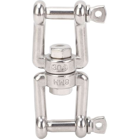 Beyamis Manille pivotante inox 8mm - Marine 300kg bateau yacht (1/5)