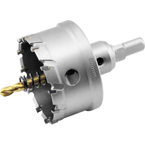 Scie Cloche de TCT Carbure en Métal, Tungstène Foret Trépans pour Métal, l'acier inoxydable, fonte, fer, Aluminium, laiton et plastique (1/5)