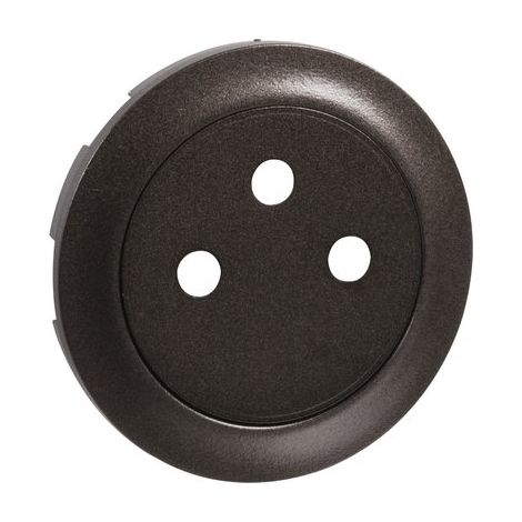 Enjoliveur prise de courant affleurant 2P+T graphite – Plaque Legrand pour installation rapide – Sécurité enfant – 67911 (1/10)