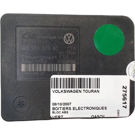 [PRODUIT D'OCCASION] Unite Hydraulique Abs VOLKSWAGEN Touran ♻️ Ref Oe. Mk60touran - Garantie à vie (1/5)
