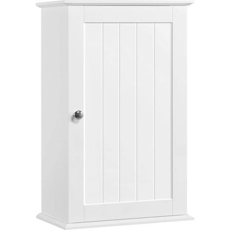 Armoire Murale Salle de Bain, 35 x 20,7 x 55 cm, Blanc (1/5)
