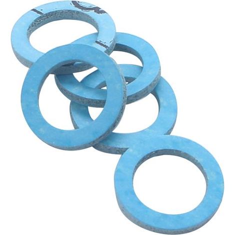 Guarnizione interna in fibra per gas naturale, colore blu 12,4x18,4x2 per dimensioni 15x21, 5 pezzi NOYON & THIEBAULT