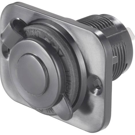 Prise allume-cigares étanche 20A – Tension 12-24V/DC – Cosses mâles plates 6,3 mm – Protection avec clapet – Pour véhicules et applications extérieures – CE (1/4)