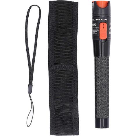 Schwarzer Glasfaser-Fehlerortungsstift mit rutschfestem Griff und ergonomischer roter Beleuchtung
