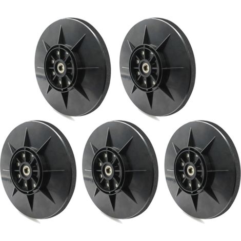 Trade-Shop 8-Loch Schleifteller / Stützteller / Kletteller 225mm für Einhell 4259965, Matrix DWS 600-1 710, Apex 710 Watt Langhalsschleifer - 5 Stück