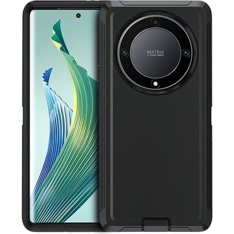 Funda protectora blindada para Honor Magic 5 Lite, color negro. (1/5)