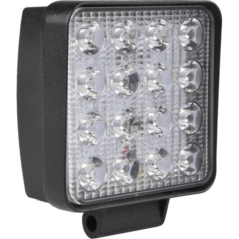 Projecteur de travail carré STAK 12/24 V, 48 W, 2800 lumens, indice de protection IP67 (1/2)