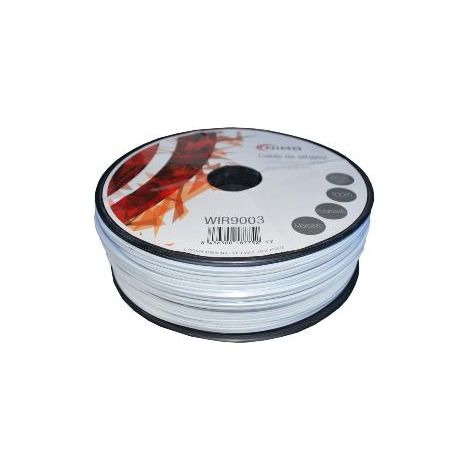 FPLUS paralelo plastic.2x0.5 blanc.x100mts. , Cable paralelo de plastico en rollo de 100 mtrs.