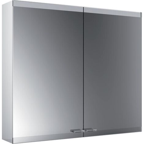 armadio con specchio LED asis evo da parete, 800 mm, con 2 ante, IP 20 (1/5)