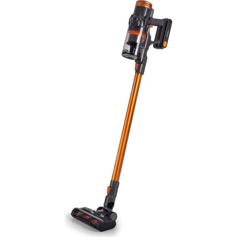Ariete 2704 22V Lithium Digital Panel, Scopa elettrica senza filo, Cordless, Voltaggio 22,2V, Capacità serbatoio 1L, Spazzola motorizzata, Arancio