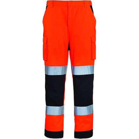 Pantaloni antinfortunistici alta visibilità Coverguard Patrol - S - Arancione