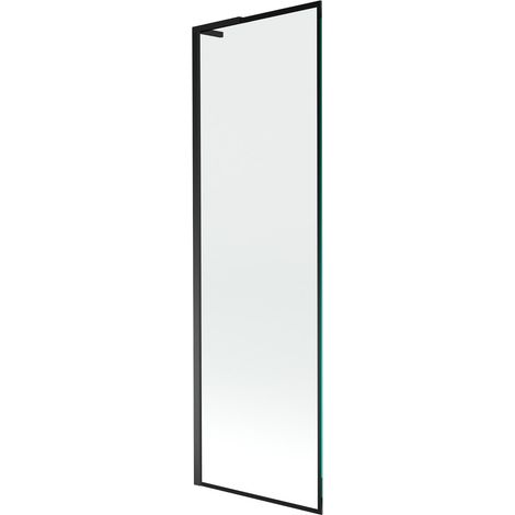 Mexen Next L mampara de bañera de 1 hoja 60 x 150 cm, marco negro, negro - 895-060-000-03-70-70 (1/5)
