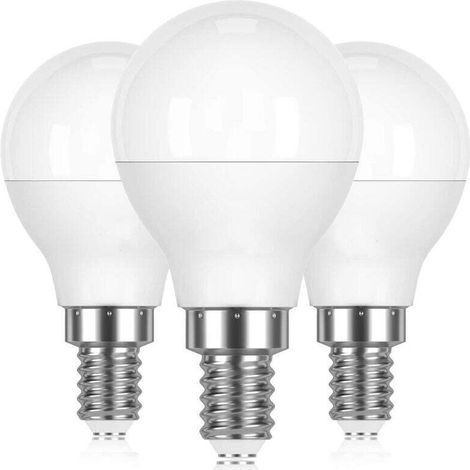 Vtizikl Bombilla LED E14 de 5 W - 470 lm, blanco cálido 2700 K, ángulo de haz de 200°, CA 220-240 V, no regulable, 6 unidades