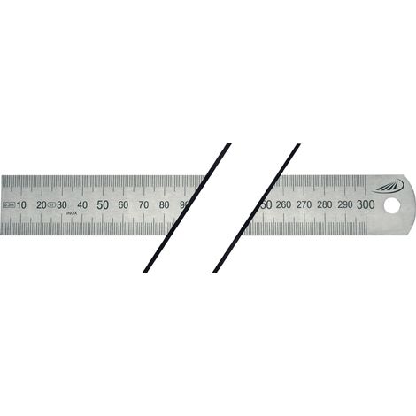 Stahlmaßstab L.2000mm rostfr.Stahl biegsam Teilung A=mm/mm H.PREISSER