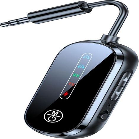 Émetteur Bluetooth Double Connexion 5.4 GHz Adaptateur Audio Sans Fil pour TV. Casque. Voiture et Plus (1/5)