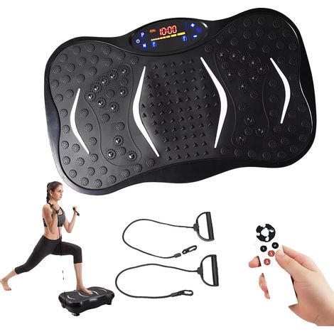Plateforme de Fitness par Vibration, Contrôle Tactile, Haut-parleur Bluetooth, noir (1/2)