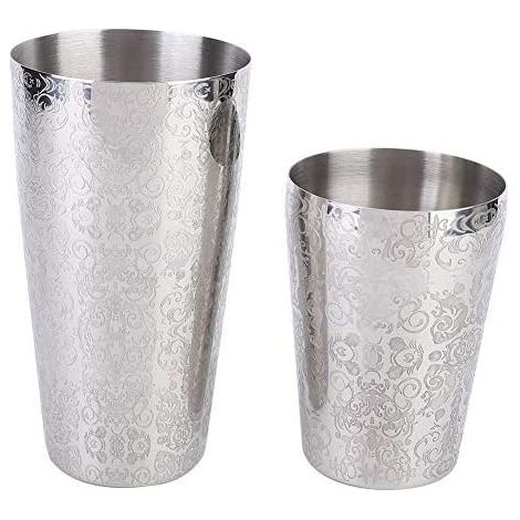 2 Pcs Cocktail Shaker Bar Set Boston Martini Boisson En Acier Inoxydable Solide Barman Argent Outil DIY Accessoire pour Cuisine (1/5)