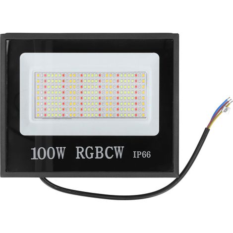 Projecteur LED RGB+CW Bluetooth, Lumière de Scène Multicolore avec Application, pour Jardin Extérieur 85-265V (1/5)