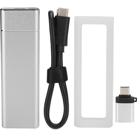 Mini ventilateur portable USB rechargeable sans fil, 3 vitesses réglables, blanc, idéal pour voyage camping randonnée extérieur (1/5)
