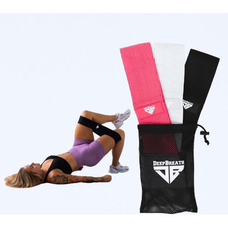 Bande elastiche per esercizi di fitness: una gomma da masticare come fascia elastica per i fianchi. (1/5)