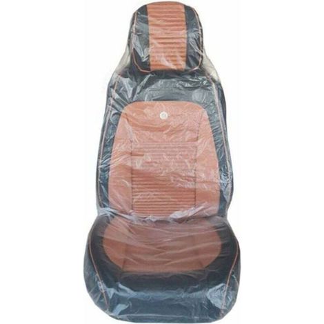 Housse De Siege Auto - 140x80 Cm - Transparente - Jetable - Pour Voiture Chaise Canape - Lot De 50 (1/4)