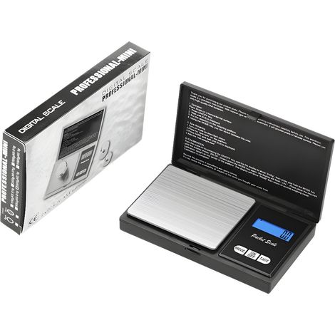 Balance Électronique - Précision 0,01 g - Pour Cuisine Et Bijoux - Capacité 120 g - Plateau Inox - Noir (1/5)