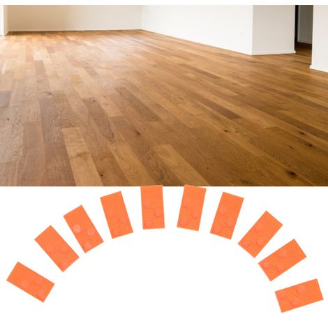 Outils de pose pour parquet composite en bois massif, patins de pose, orange (1/5)