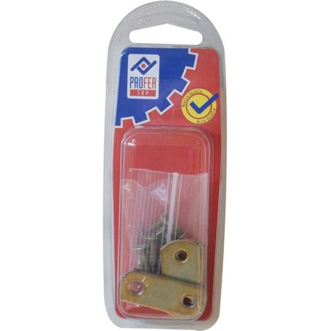 Piastra di assemblaggio dritta bicrom 4 - 40x16 mm