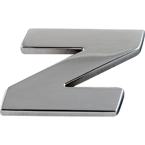 Adhesif Sticker 3D Chrome Lettre Z - 23x27mm x10