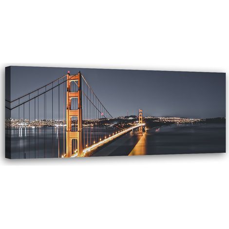 Tableau sur toile Golden Gate Bridge 90x30 (1/5)