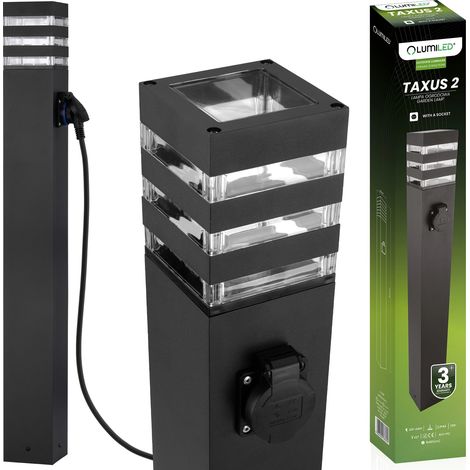 TAXUS 2 80cm LED-Gartenleuchte mit E27-Fassung und Stehlampe (LUMILED)