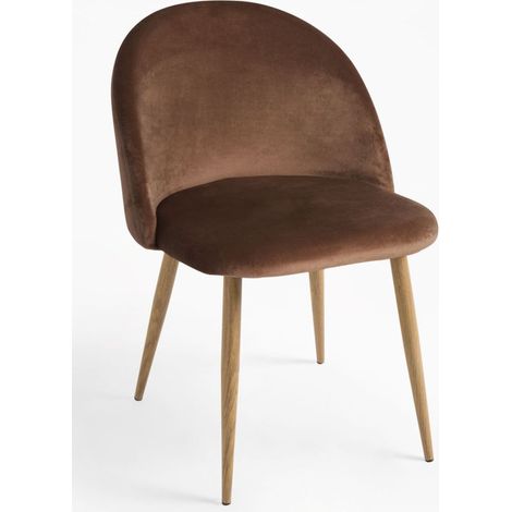 Packs Sillas Comedor - Pack 2 Sillas Vint Terciopelo - Marrón (1/5)