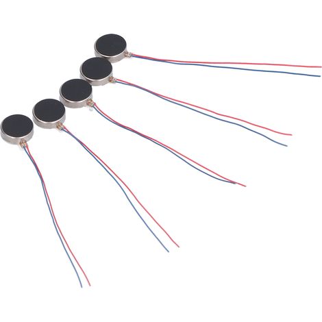 Packung mit 50 flachen Vibrationsmotoren, 12 x 3,4 mm, 3 V, hohe Präzision, geringes Geräusch, Mini-Gleichstrommotor (1/5)