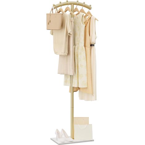 Coat Rack on Feet Metal T-Shaped Clothes Rack, 175 cm, Black (1/5)