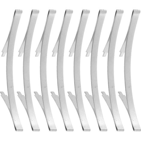 Lot De 8 butéEs De Porte Coulissante Pour Placard Positionneur De Rail InféRieur Argenté Accessoire Porte Coulissante Pour Salon Et Chambre (1/5)