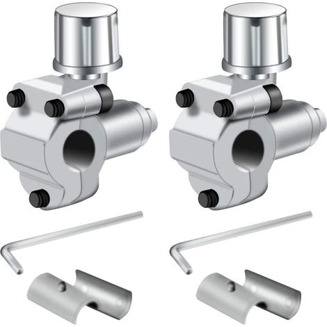 2 Pièces Kits de valve de perçage BPV-31 Valve de robinet de réfrigérateur compatible avec tuyau de tuyau de diamètre extérieur 1/4", 5/16", 3/8" pour climatiseurs HVAC (1/4)