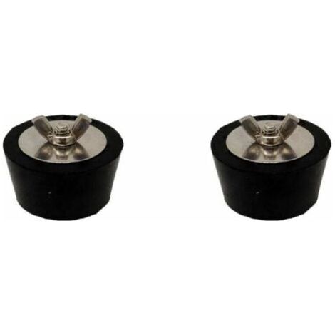 Bouchons de gel pour piscine, bouchons de gel extensibles en caoutchouc, accessoires d'entretien hivernal pour piscine et spa, 2 pouces, 2 pièces (1/4)